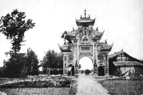 MEMORIAL ARCH TO A "VIRTUOUS WIDOW," CHENGTU PLAIN